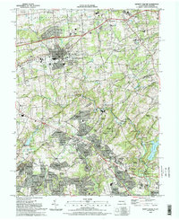 Download a high-resolution, GPS-compatible USGS topo map for Kennett Square, PA (1993 edition)