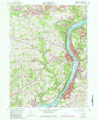 preview thumbnail of historical topo map of Kittanning, PA in 1958