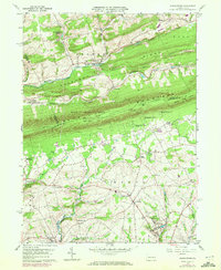 preview thumbnail of historical topo map of Northampton County, PA in 1960