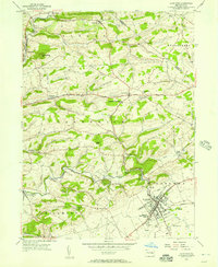 Download a high-resolution, GPS-compatible USGS topo map for Kutztown, PA (1957 edition)