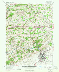 Download a high-resolution, GPS-compatible USGS topo map for Kutztown, PA (1971 edition)