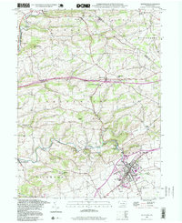 Download a high-resolution, GPS-compatible USGS topo map for Kutztown, PA (1999 edition)