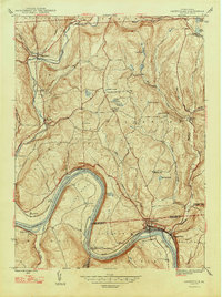 Download a high-resolution, GPS-compatible USGS topo map for Laceyville, PA (1947 edition)