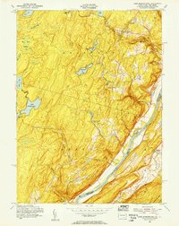 preview thumbnail of historical topo map of Pike County, PA in 1954
