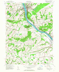 preview thumbnail of historical topo map of Lambertville, NJ in 1953