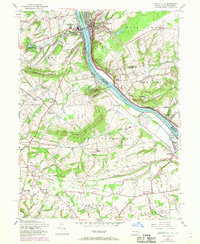 Download a high-resolution, GPS-compatible USGS topo map for Lambertville, PA (1969 edition)