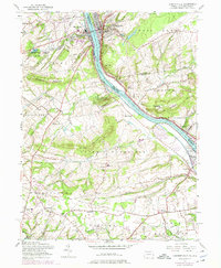 preview thumbnail of historical topo map of Lambertville, NJ in 1953