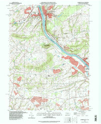 preview thumbnail of historical topo map of Lambertville, NJ in 1995