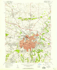 preview thumbnail of historical topo map of Lancaster, PA in 1956