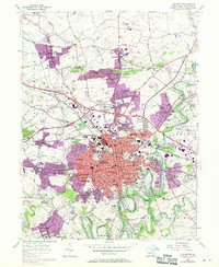 Download a high-resolution, GPS-compatible USGS topo map for Lancaster, PA (1970 edition)