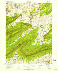 Download a high-resolution, GPS-compatible USGS topo map for Landisburg, PA (1958 edition)