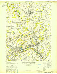 Download a high-resolution, GPS-compatible USGS topo map for Langhorne, PA (1947 edition)