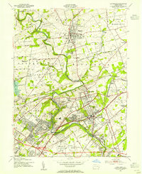 Download a high-resolution, GPS-compatible USGS topo map for Langhorne, PA (1955 edition)