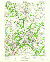 Download a high-resolution, GPS-compatible USGS topo map for Langhorne, PA (1962 edition)