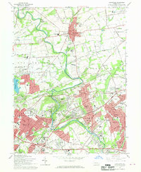 Download a high-resolution, GPS-compatible USGS topo map for Langhorne, PA (1968 edition)