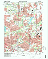 Download a high-resolution, GPS-compatible USGS topo map for Langhorne, PA (1998 edition)
