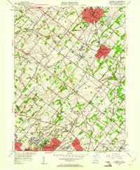Download a high-resolution, GPS-compatible USGS topo map for Lansdale, PA (1961 edition)