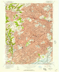 Download a high-resolution, GPS-compatible USGS topo map for Lansdowne, PA (1957 edition)