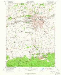 preview thumbnail of historical topo map of Lebanon, PA in 1955