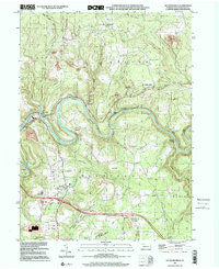 preview thumbnail of historical topo map of Clearfield County, PA in 2000