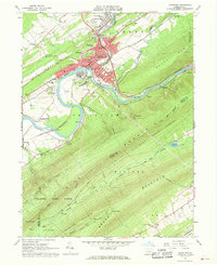preview thumbnail of historical topo map of Lewistown, PA in 1966