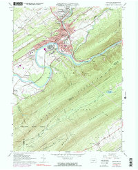 Download a high-resolution, GPS-compatible USGS topo map for Lewistown, PA (1991 edition)