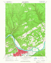 preview thumbnail of historical topo map of Lock Haven, PA in 1965
