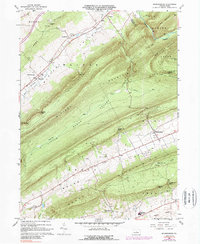 Download a high-resolution, GPS-compatible USGS topo map for Madisonburg, PA (1989 edition)