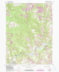 Download a high-resolution, GPS-compatible USGS topo map for Mahaffey, PA (1990 edition)