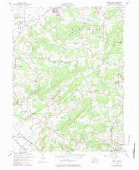 preview thumbnail of historical topo map of Berks County, PA in 1957