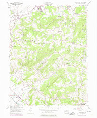 Download a high-resolution, GPS-compatible USGS topo map for Manatawny, PA (1974 edition)