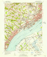 Download a high-resolution, GPS-compatible USGS topo map for Marcus Hook, PA (1956 edition)