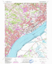 Download a high-resolution, GPS-compatible USGS topo map for Marcus Hook, PA (1991 edition)
