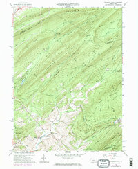Download a high-resolution, GPS-compatible USGS topo map for Mc Alevys Fort, PA (1973 edition)
