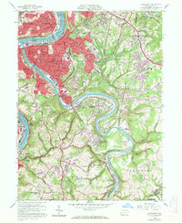 Download a high-resolution, GPS-compatible USGS topo map for Mc Keesport, PA (1971 edition)