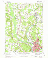 Download a high-resolution, GPS-compatible USGS topo map for Meadville, PA (1975 edition)