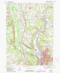 Download a high-resolution, GPS-compatible USGS topo map for Meadville, PA (1990 edition)