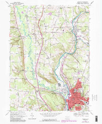 Download a high-resolution, GPS-compatible USGS topo map for Meadville, PA (1990 edition)