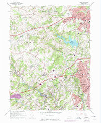 Download a high-resolution, GPS-compatible USGS topo map for Media, PA (1974 edition)