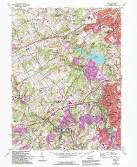 Download a high-resolution, GPS-compatible USGS topo map for Media, PA (1994 edition)