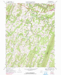 Download a high-resolution, GPS-compatible USGS topo map for Mench, PA (1990 edition)