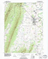 Download a high-resolution, GPS-compatible USGS topo map for Mercersburg, PA (1995 edition)