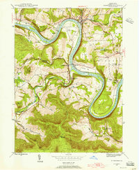 Download a high-resolution, GPS-compatible USGS topo map for Meshoppen, PA (1956 edition)