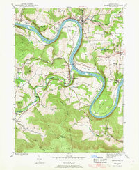 Download a high-resolution, GPS-compatible USGS topo map for Meshoppen, PA (1969 edition)