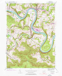 Download a high-resolution, GPS-compatible USGS topo map for Meshoppen, PA (1976 edition)