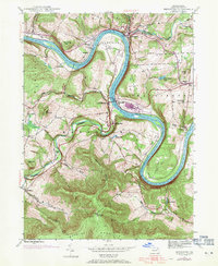 Download a high-resolution, GPS-compatible USGS topo map for Meshoppen, PA (1971 edition)