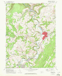 Download a high-resolution, GPS-compatible USGS topo map for Meyersdale, PA (1972 edition)