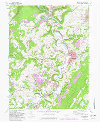 Download a high-resolution, GPS-compatible USGS topo map for Meyersdale, PA (1982 edition)