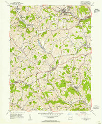 Download a high-resolution, GPS-compatible USGS topo map for Midway, PA (1955 edition)