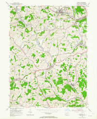 Download a high-resolution, GPS-compatible USGS topo map for Midway, PA (1965 edition)